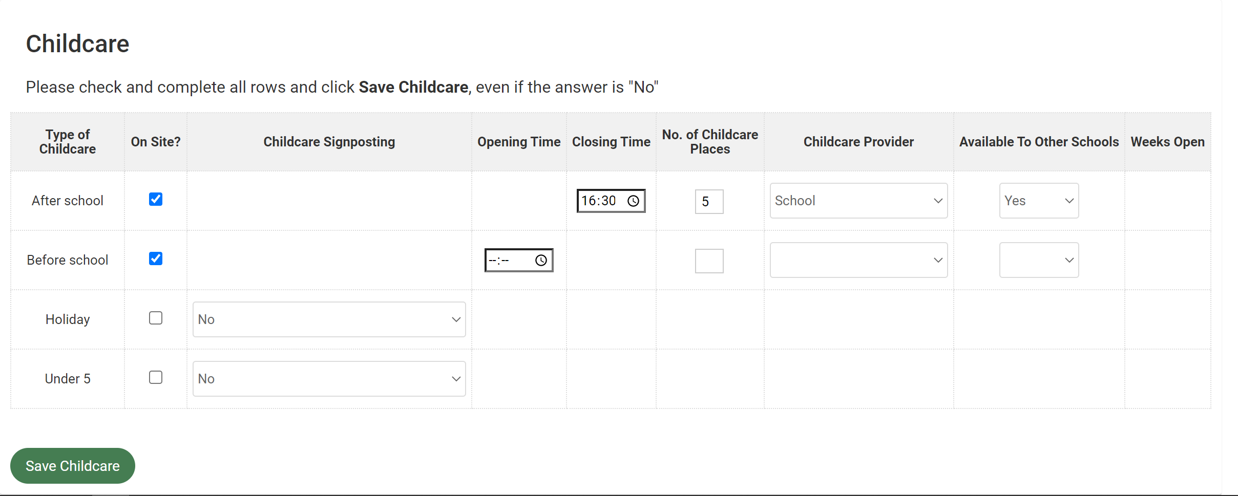 Spring Census How To Enter School Childcare Pupil Asset Help Centre